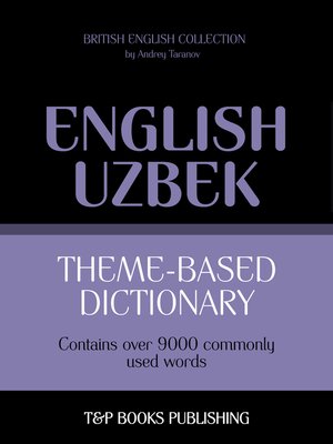 cover image of Theme-Based Dictionary